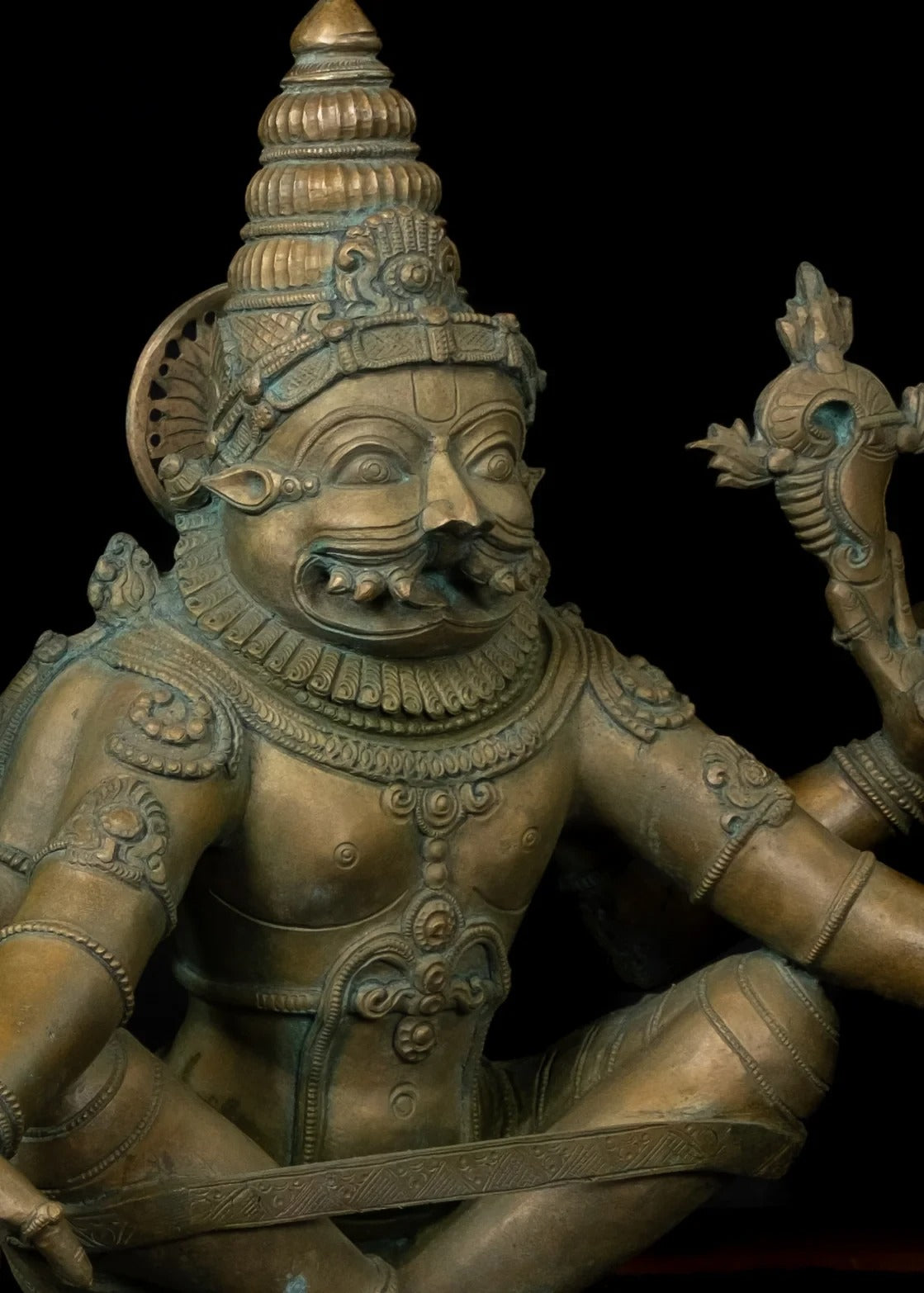 Bronze Narasimha Statue Weight 48 Kg And Height 24 Inch