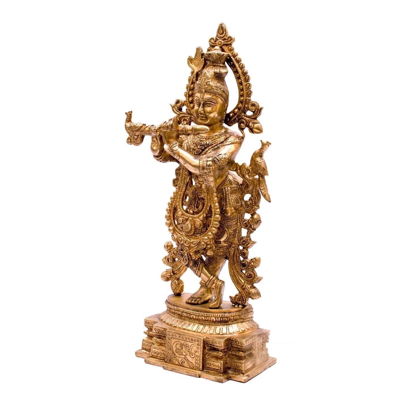 Brass Classic Krishna Weight 4.25 Kg And Height 15 Inch