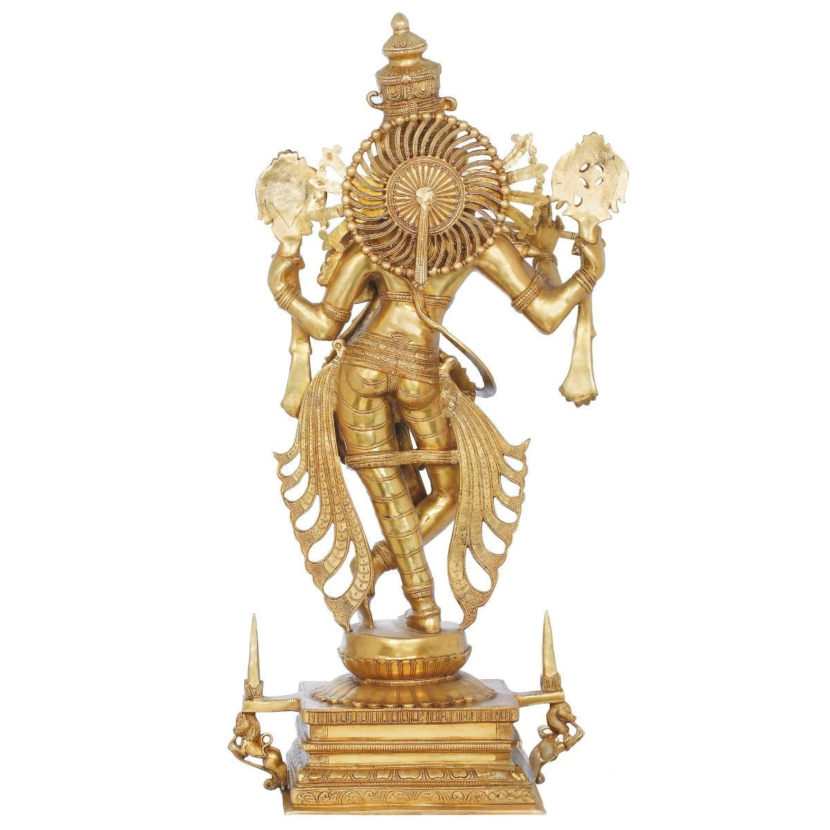 Brass Royal Golden Krishna Weight 47 Kg And Height 40 Inch