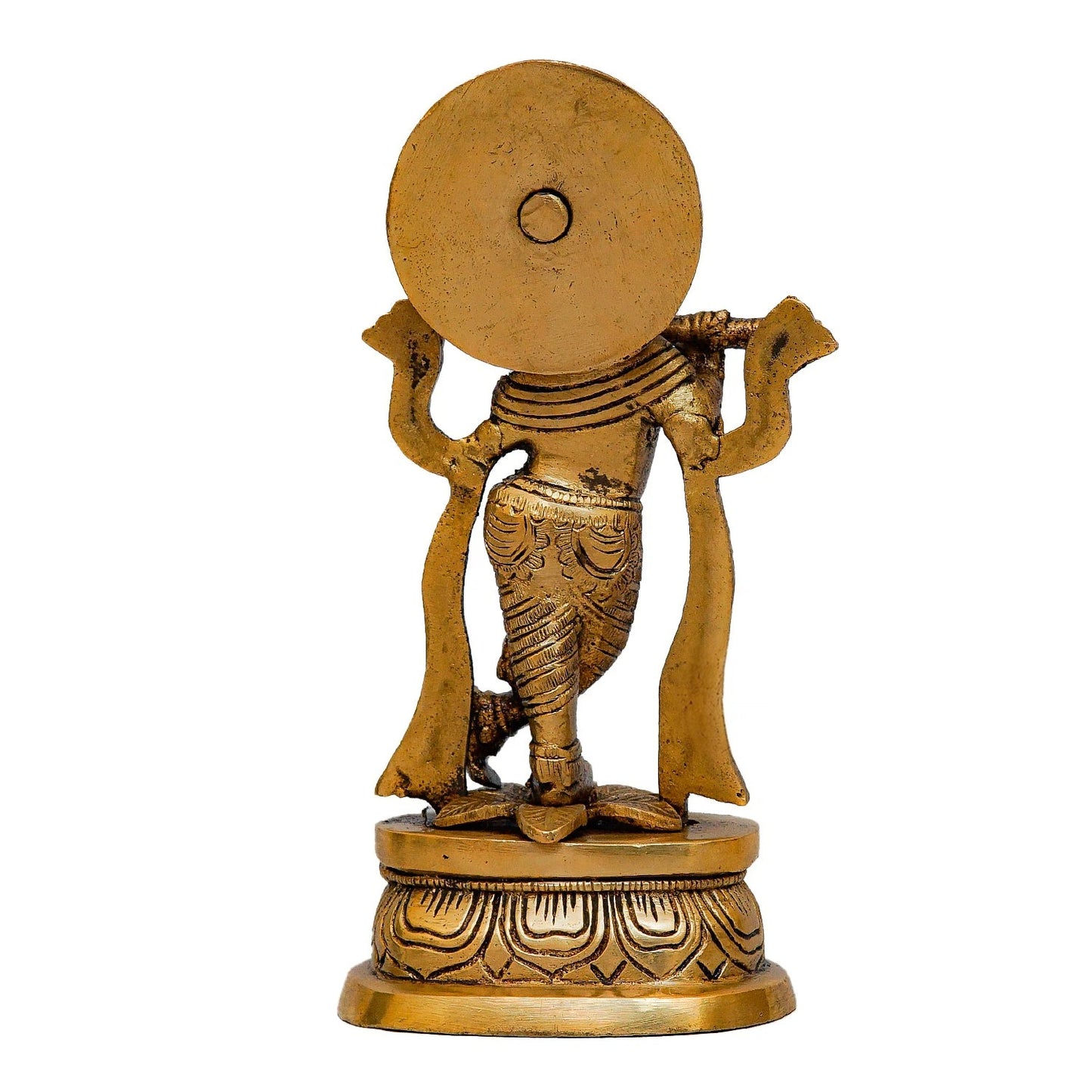 Brass Krishna Weight 0.9 Kg And Height 7 Inch
