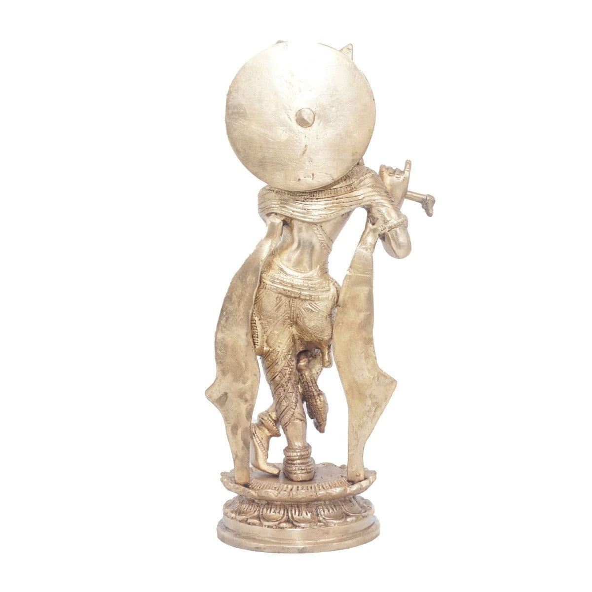 Brass Krishna Weight 2.5 Kg And Height 11 Inch