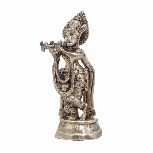 Brass Krishna Weight 0.48 Kg And Height 5.5 Inch