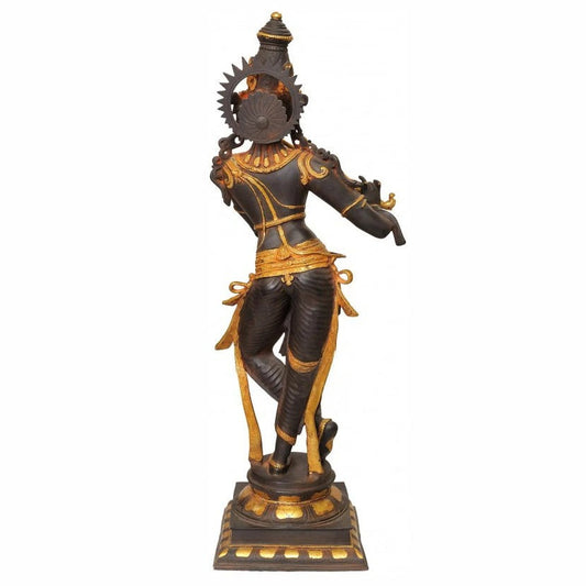 Brass Krishna Weight 20 Kg And Height 36 Inch