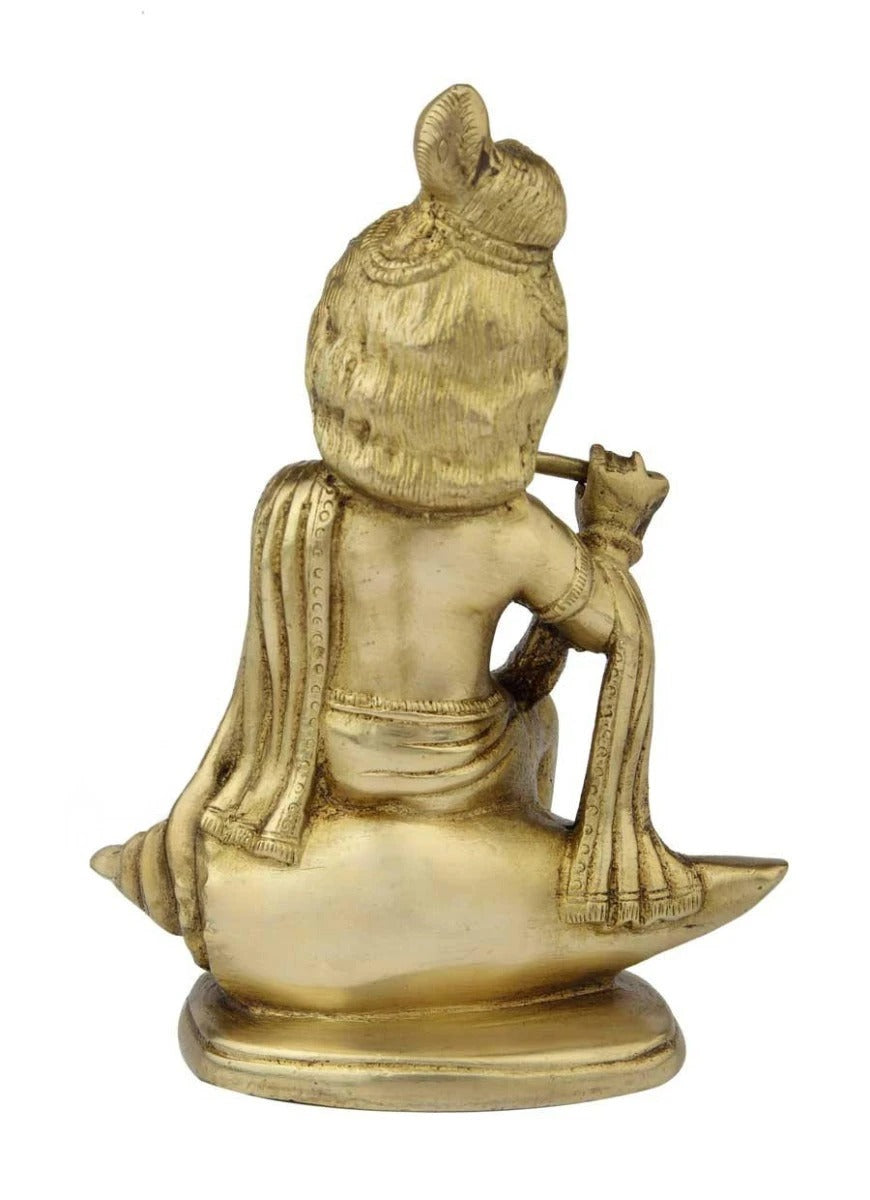 Brass Royal Golden Bal Gopal Weight 2 Kg And Height 9 Inch