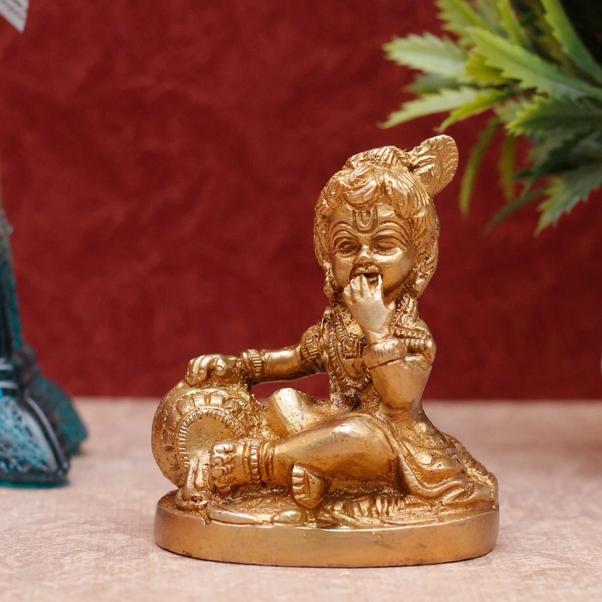 Brass Bal Gopal Weight 0.5 Kg And Height 3 Inch
