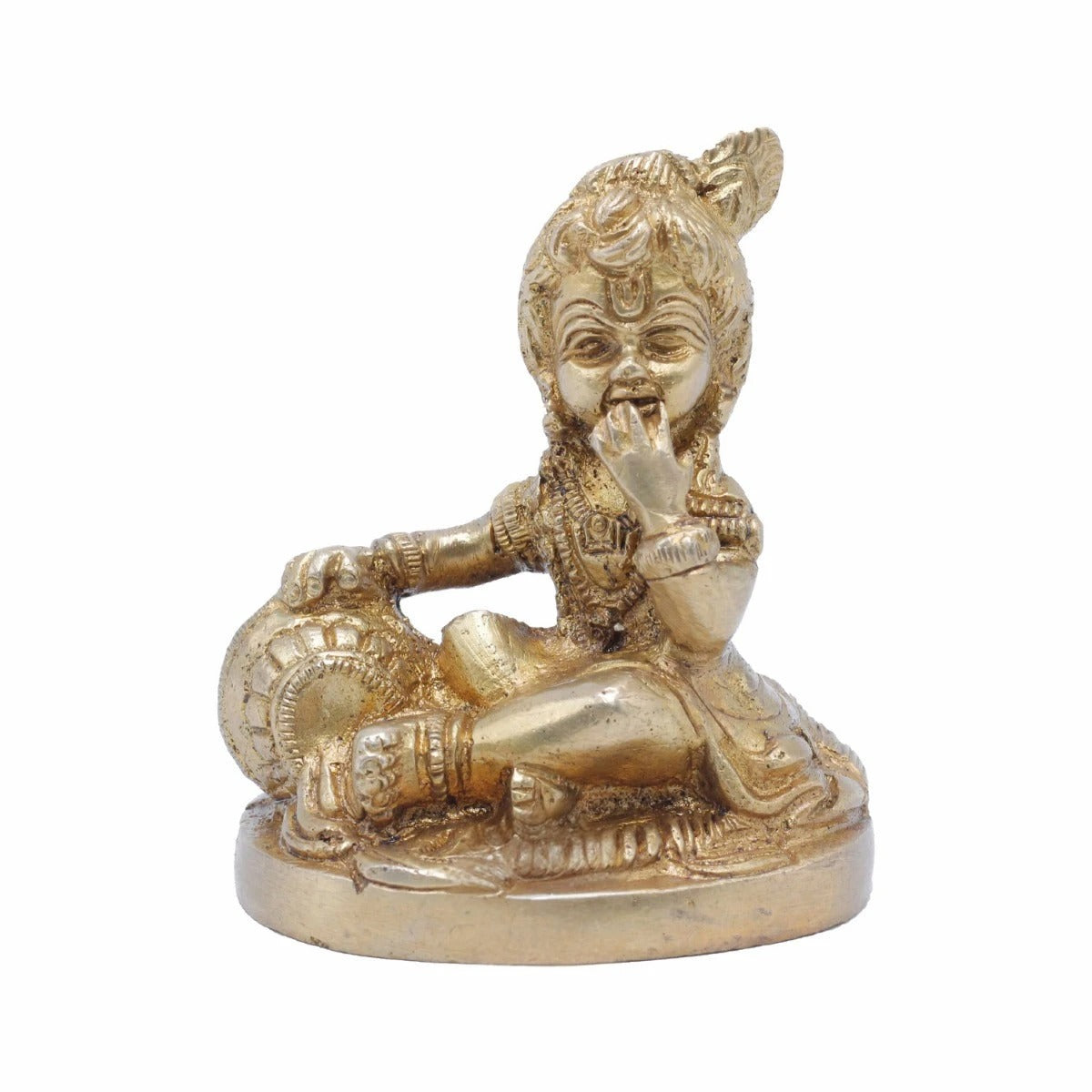 Brass Bal Gopal Weight 0.5 Kg And Height 3 Inch