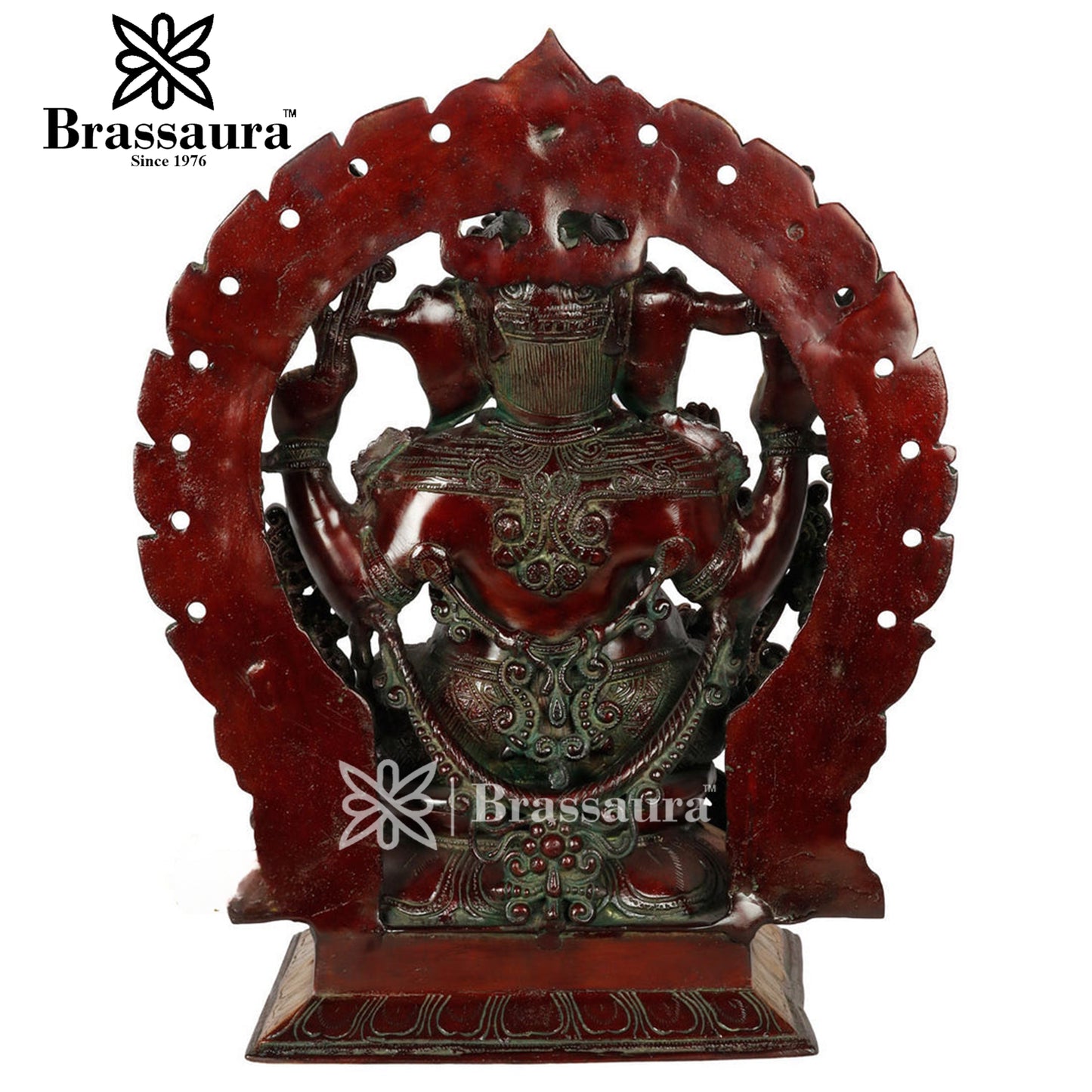 Brass Ring Jewellery Ganesh For Home Decor Weight 17.5 Kg And Height 18 Inch