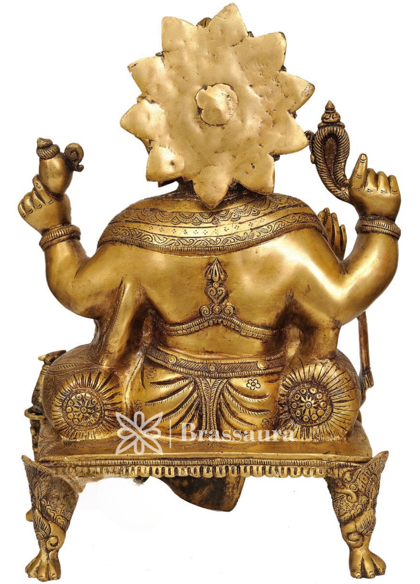 Brass Ganesha Statue For Home Decor And Gift Item Weight 21 Kg And Height 20 Inch