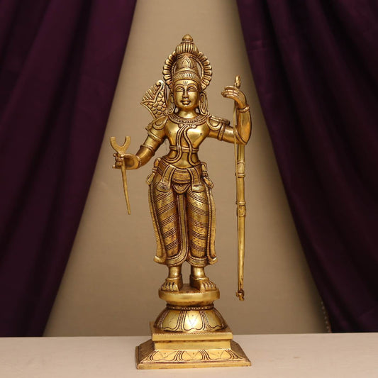 BRASS RAM DARBAR MURTI HEIGHT 23 INCHES