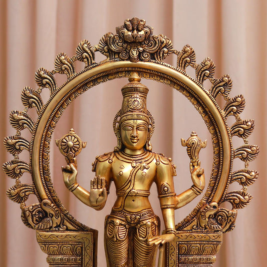 BRASS NARAYAN MURTI HEIGHT 22 INCH