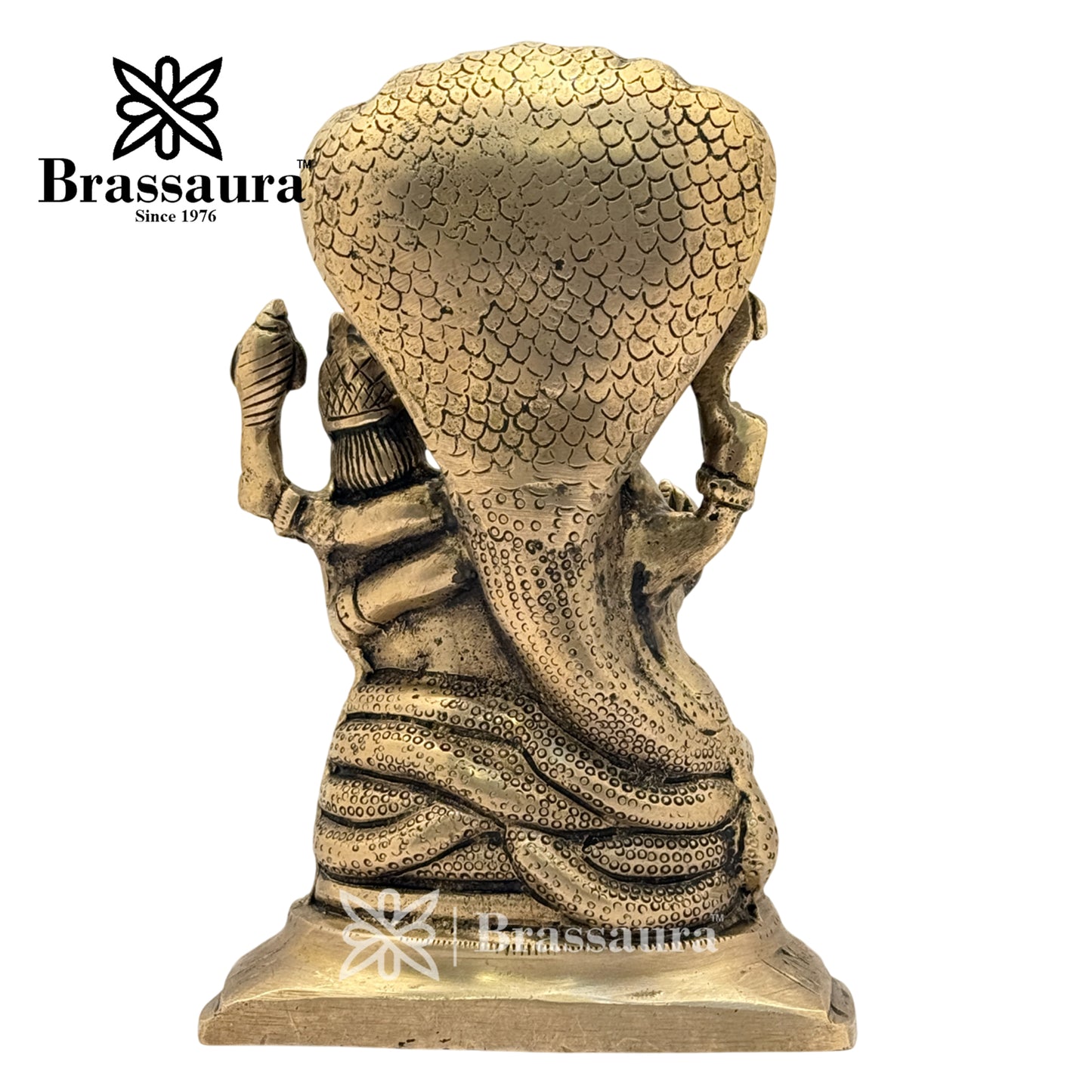 Brass Black Patina Work Narasimha Idol for Home and Decor Weight 2 Kg Height 18 cm