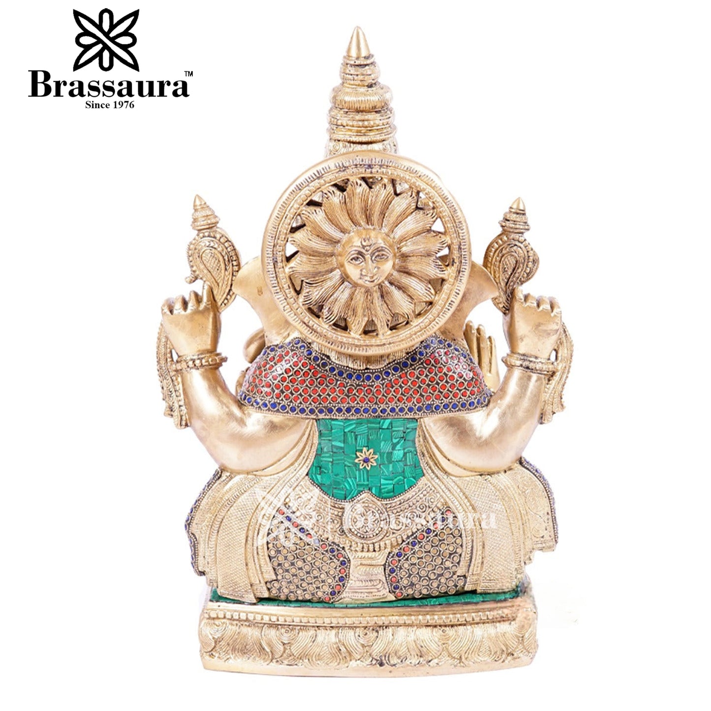 Brass Ganesha Statue For Home Decor And Gift Item Weight 23 Kg And Height 20 Inches