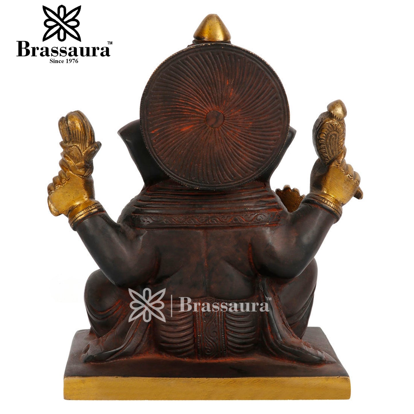 Brass Ganesha Statue For Home Decor And Gift Item Weight 5 Kg And Height 9 Inch