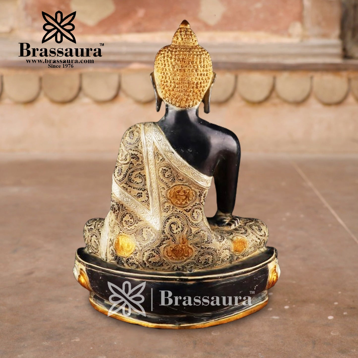 Brass Buddha For Home And Décor Weight 23 kg Height 22 Inch