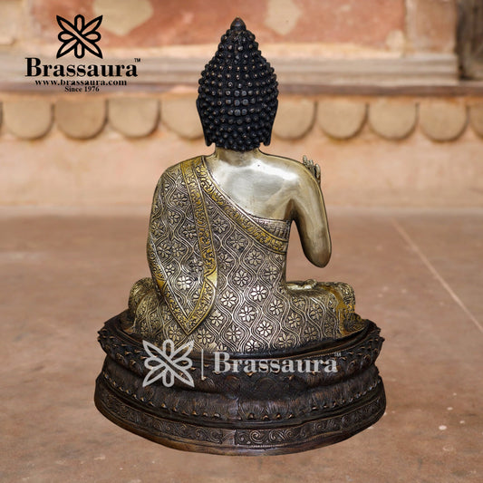 Brass Buddha For Home And Décor Weight 20 kg Height 20 Inch