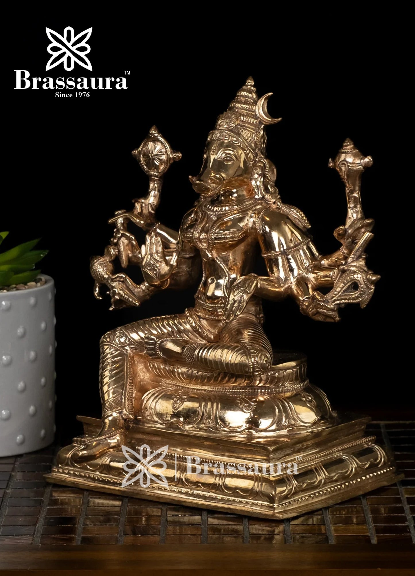 Bronze Varah Statue Weight 4.6 Kg And Height 9.25 Inch