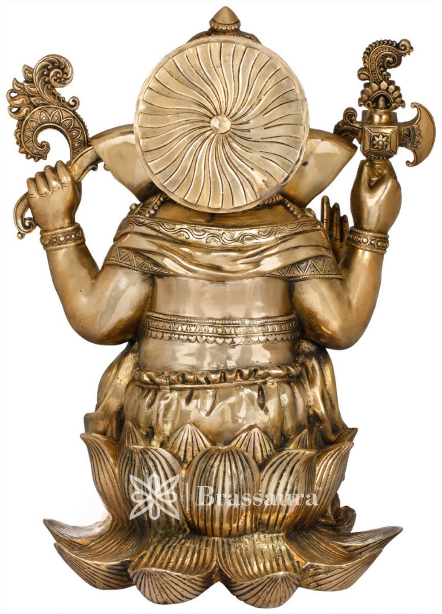 Brass Ganesha Statue For Home Decor And Gift Item Weight 28 Kg And Height 22 Inch