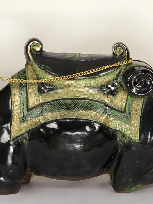 Brassaura® Large Decorative Brass Camel Sculpture | Pure Brass | Height 37 Inches & Weight 123.55 kgs