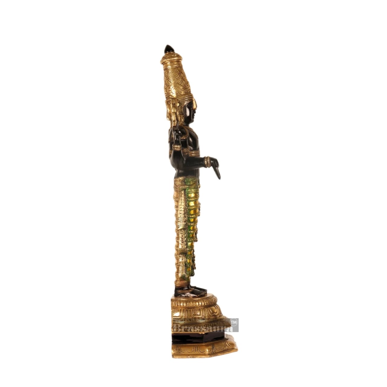 Brassaura™ Pure Brass Tirupati Balaji Idol – 33.5 Inches, 20 Kgs