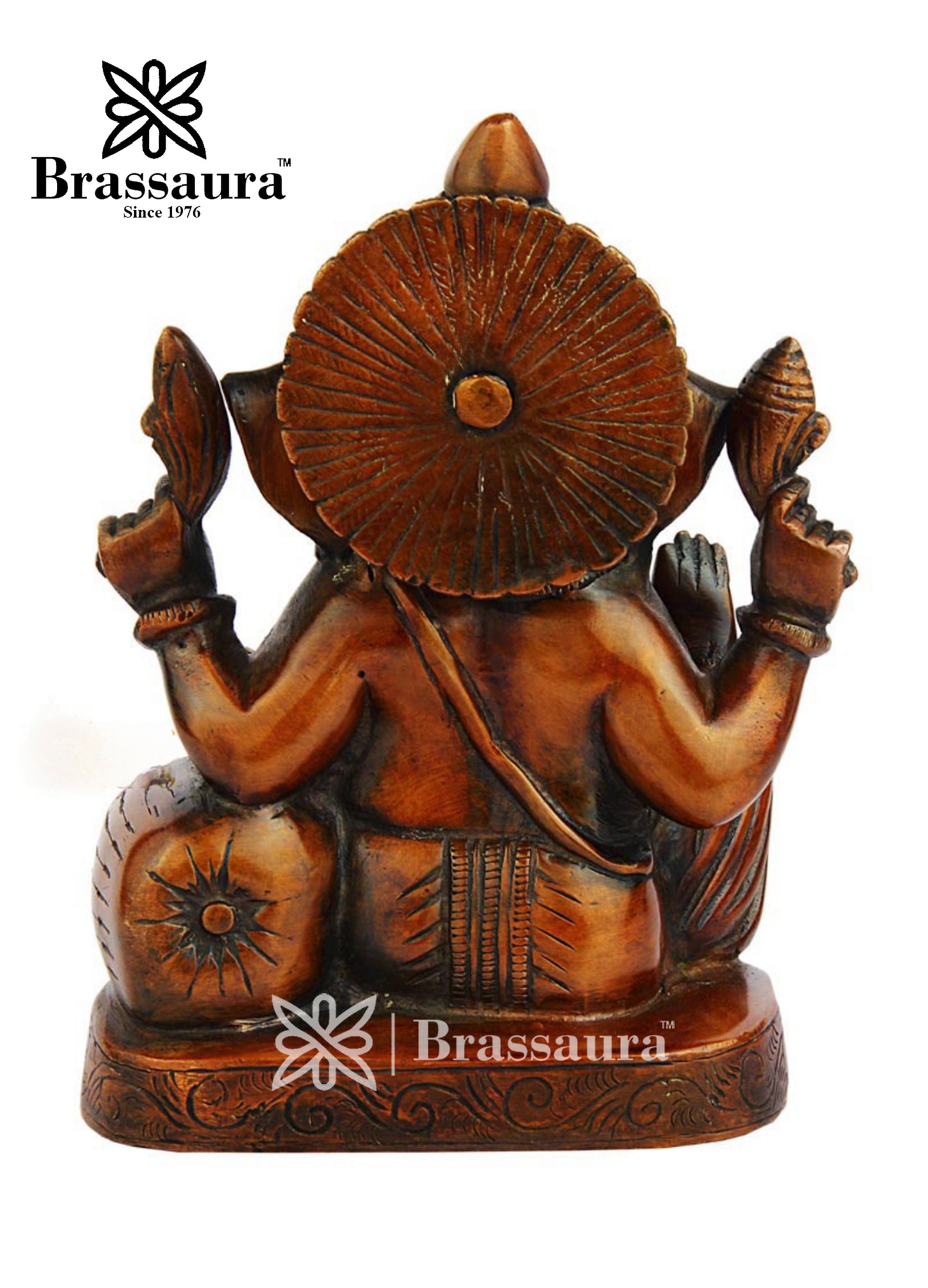 Brass Ganesh Idol For Home Decor Weight 2 Kg And Height 6 Inch
