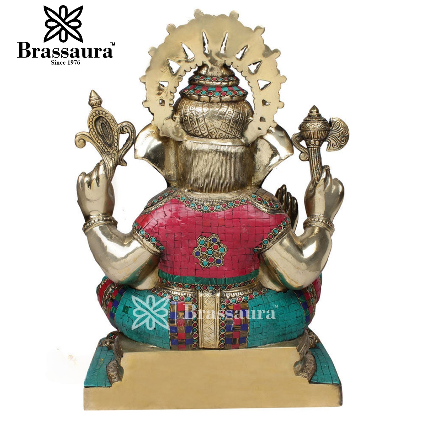 Brass Ganesha Statue For Home Decor And Gift Item Weight 25 Kg And Height 22 Inch