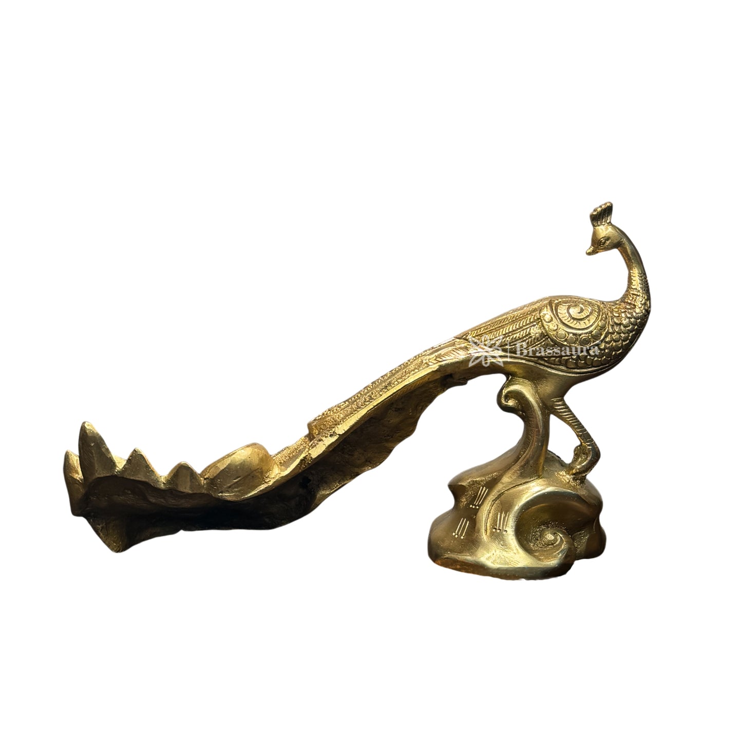 Brass Peacock for Home and Decor Weight 2.6 Kg Height 20 cm