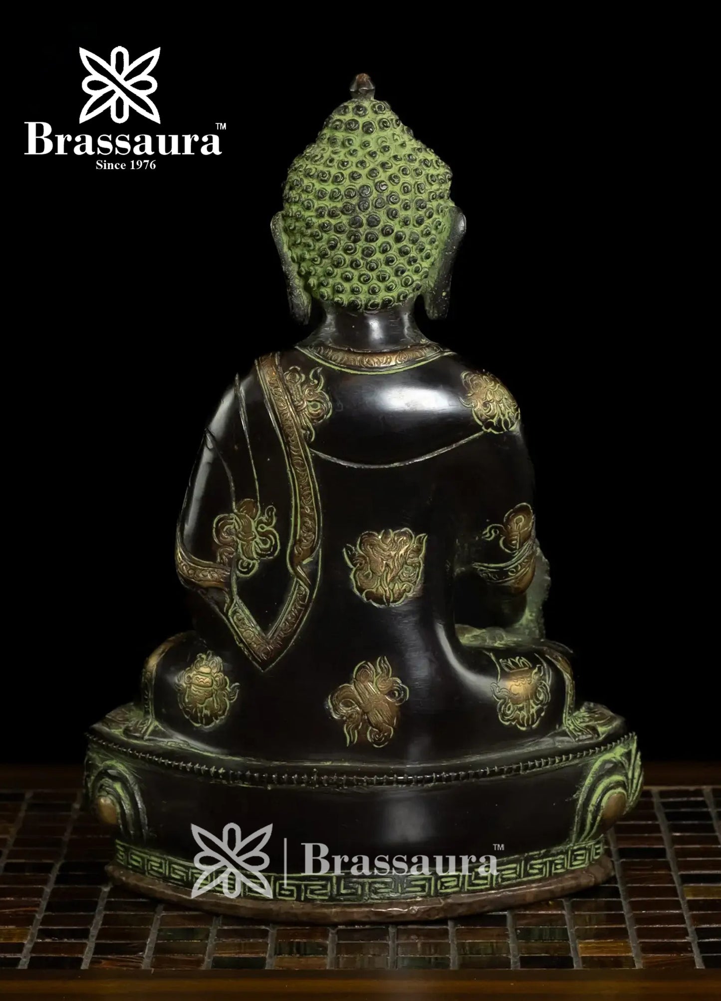 Brass Buddha For Home And Décor Weight 4.57 kg Height 11.5 Inch