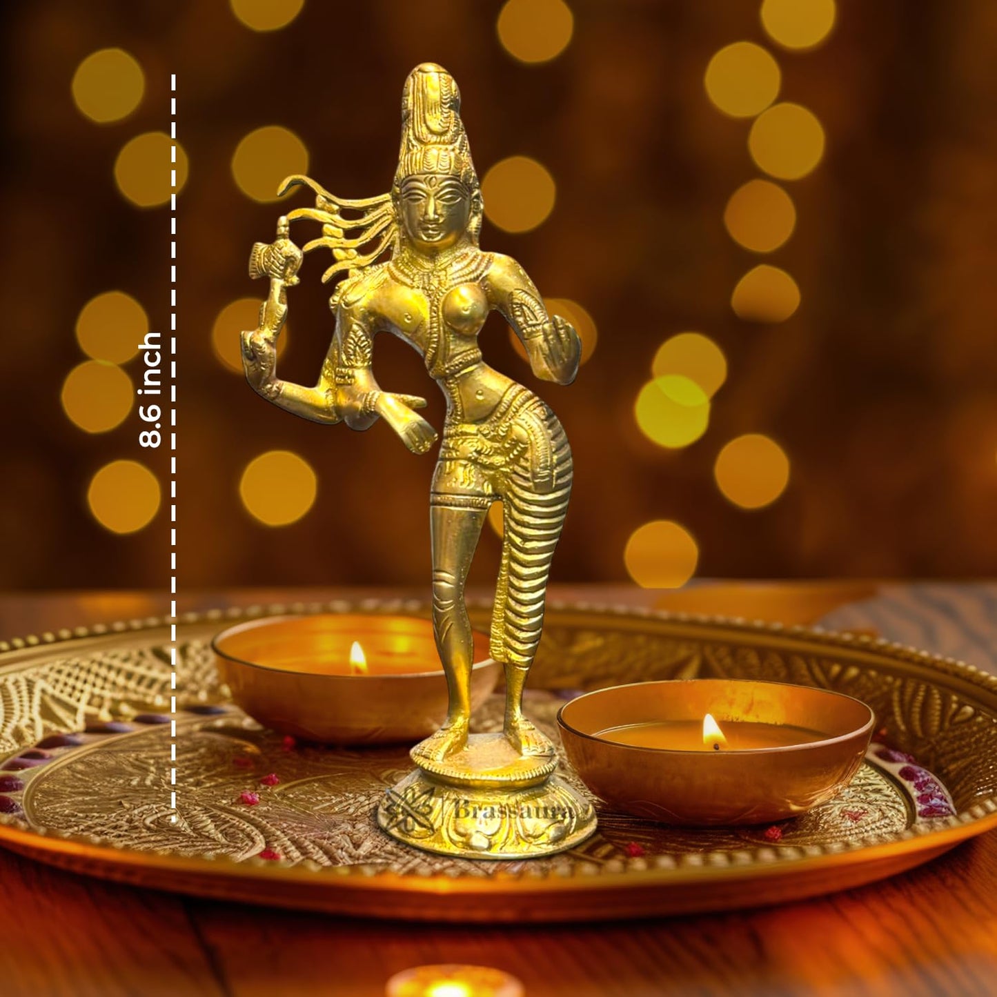 Ardhanarishvara Statue for Home and Decor Height 8.5 Inch & Weight 910 Gram