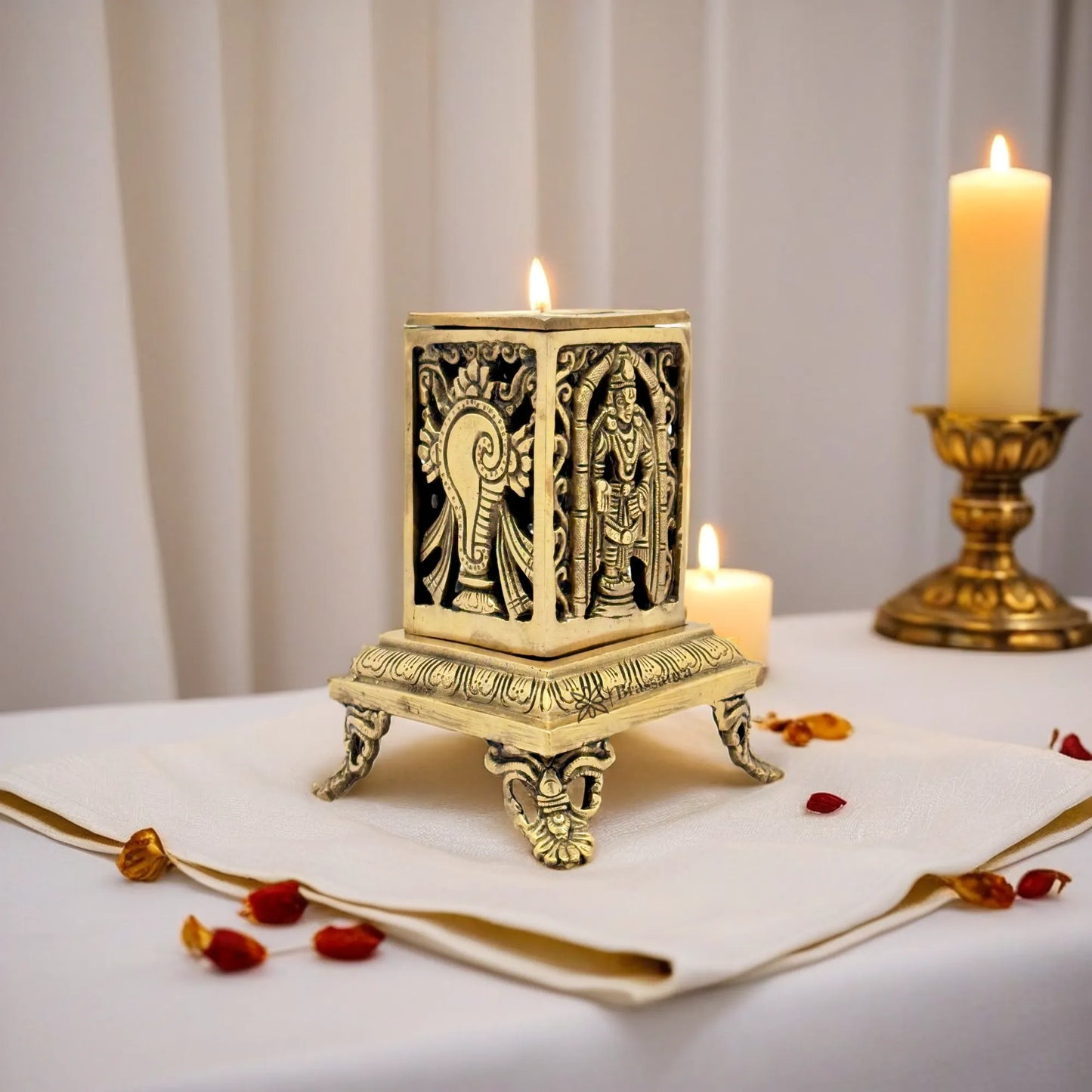 Brass Bala Ji Dhoop Burner for Home Decor or Living Room Weight 1.78 Kg Height 15 cm