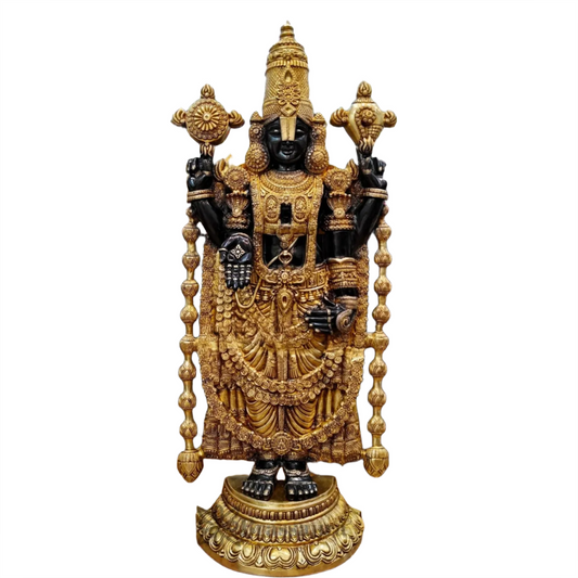 Brassaura™ Majestic Brass Lord Venkateshwara Idol – 48 Inches, 49 Kgs