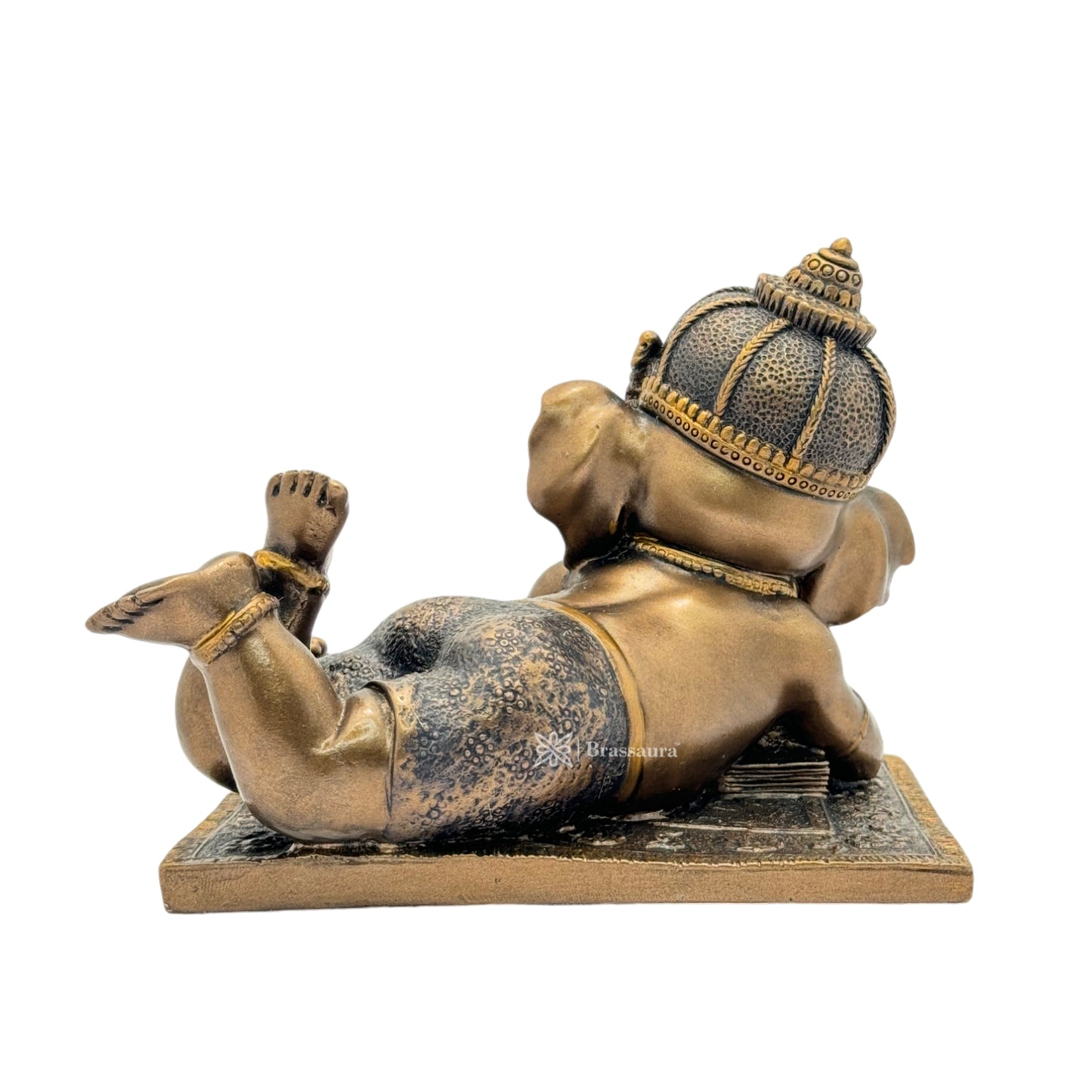 Resin Ganesha Statue for Home and Decor Weight .685 Kg Height 12 cm