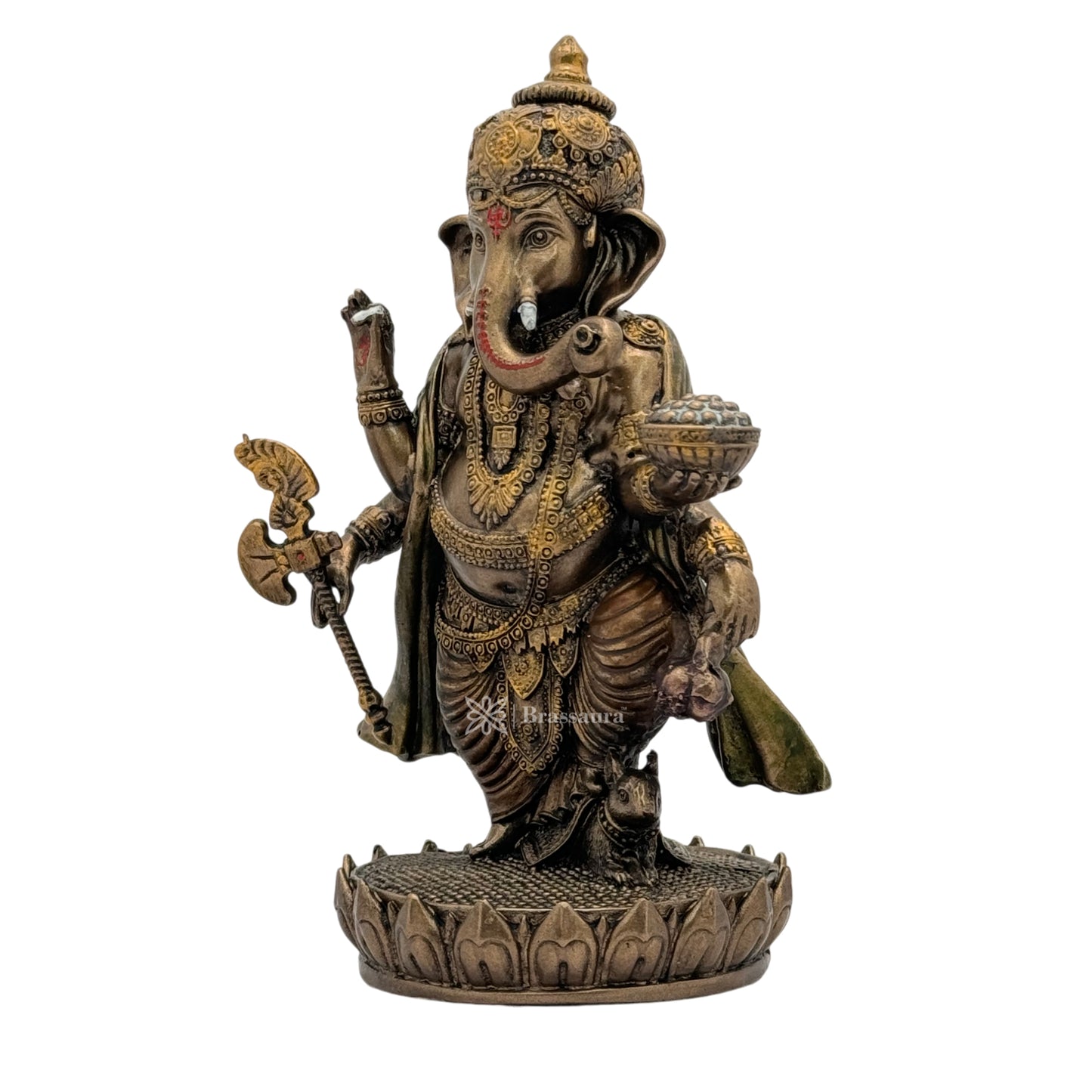 Resin Ganesha Statue for Home and Decor Weight 60 Gram Height 8 cm