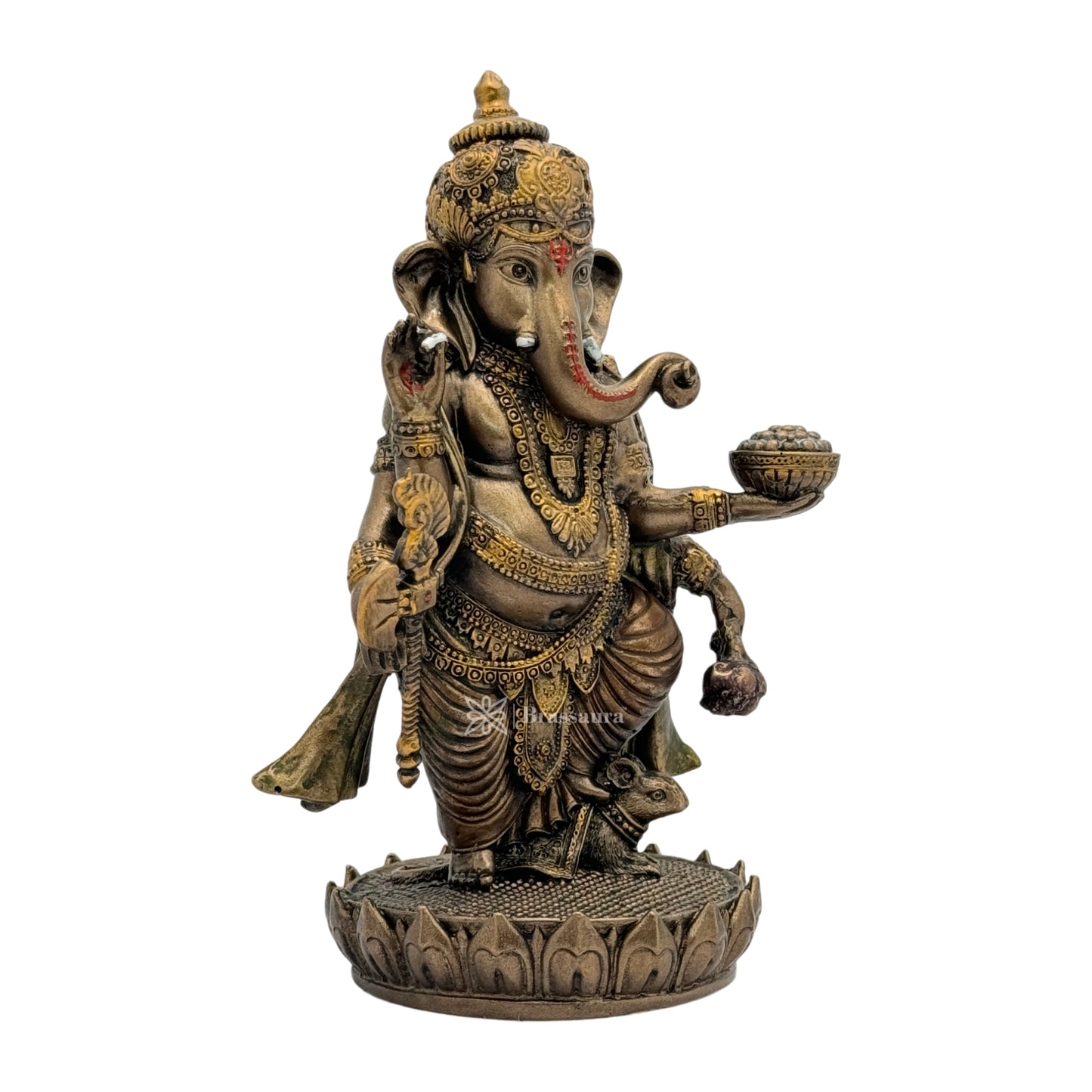 Resin Ganesha Statue for Home and Decor Weight 60 Gram Height 8 cm