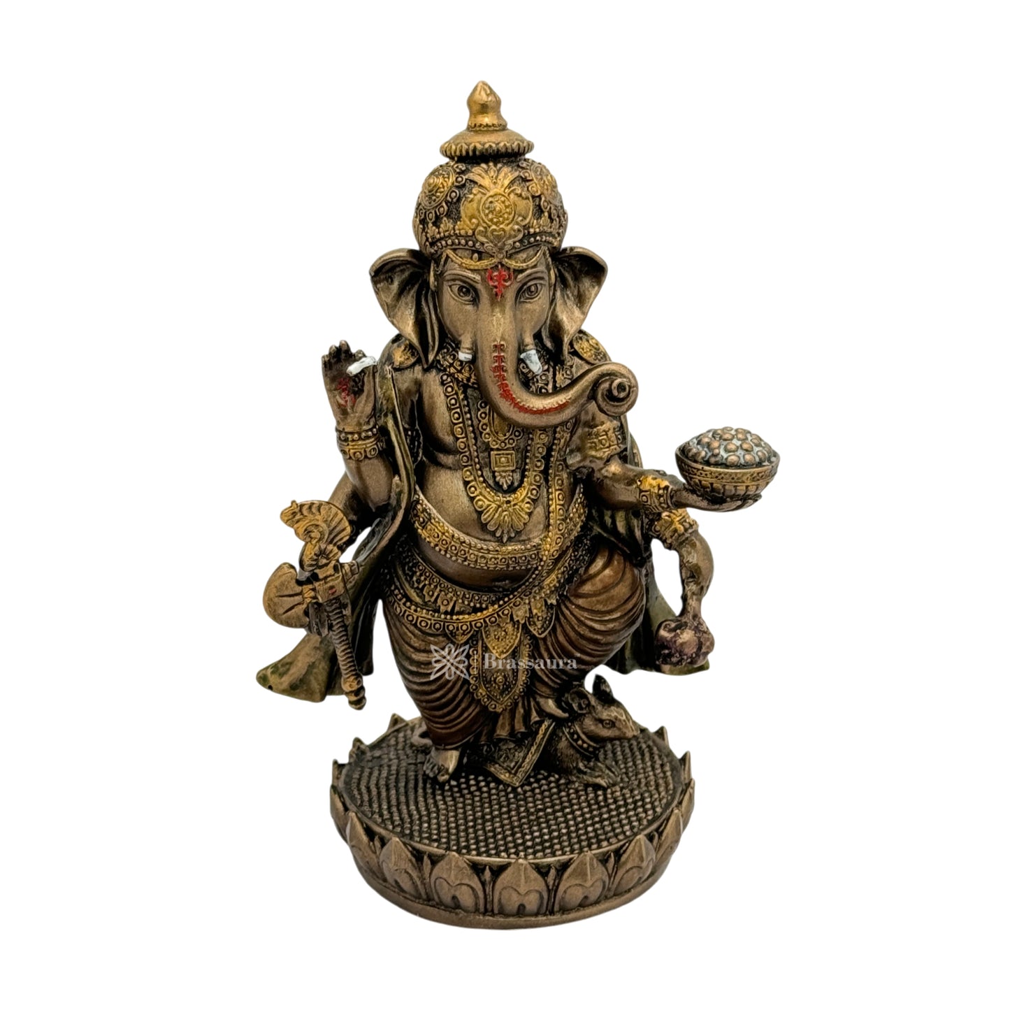 Resin Ganesha Statue for Home and Decor Weight 60 Gram Height 8 cm