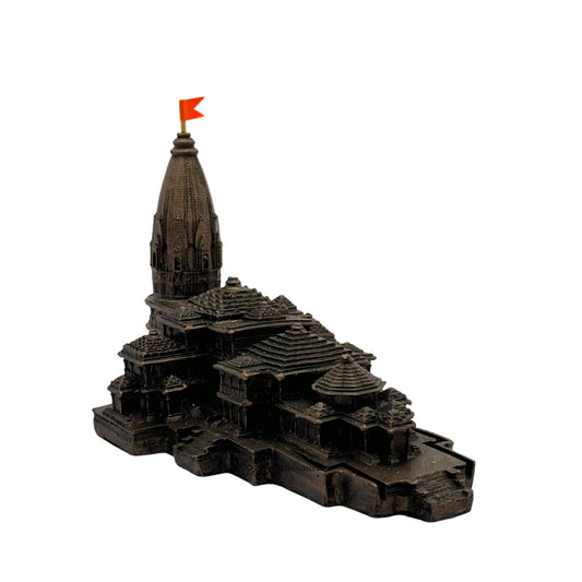 Brassaura™ Resin Ram Mandir Idol – Height 6 Inches & Weight 0.66 Kgs | Exquisite Handcrafted Sculpture for Temple Use