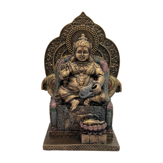Brassaura® Resin Kuber Idol – Height 7.2 Inches | Religious & Cultural Décor