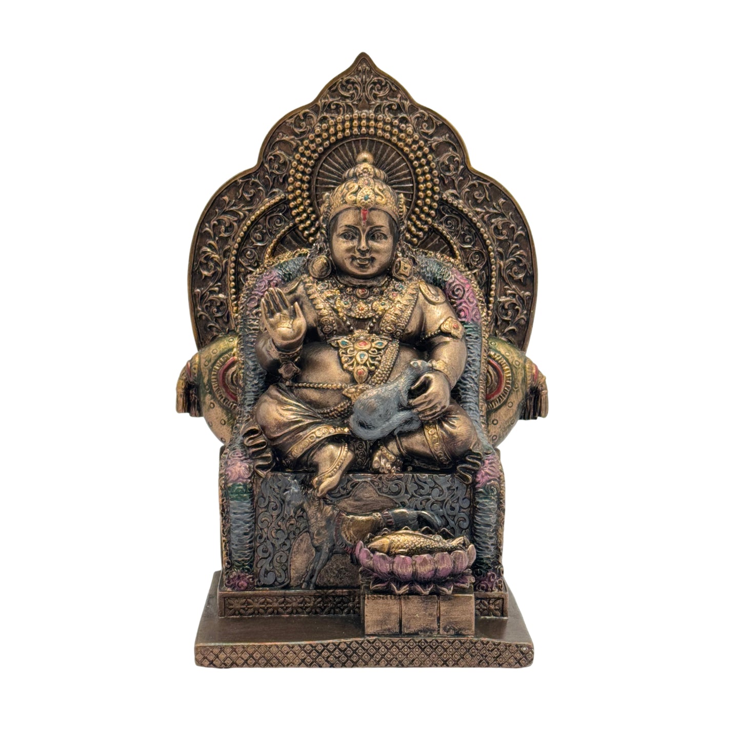 Resin Kuber Statue for Home and Decor Weight .930 Kg Height 18 cm