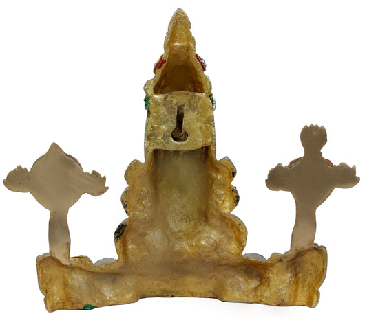 Brassaura™ Decorative Brass Gem Stone Work Bala Ji Wall Hanging – Height 10.6 Inches & Weight 2.05 Kgs | Home & Temple Décor