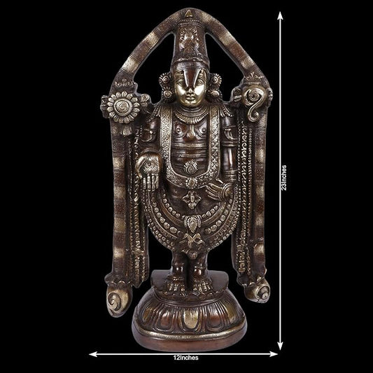 Brass Tirupati Bala ji Weight 15.8 Kg & Height 23 inch