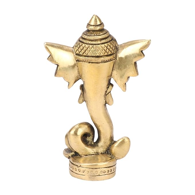 Brass Ganesha Statue For Home Decor Weight .48 Kg And Height 12 Cm