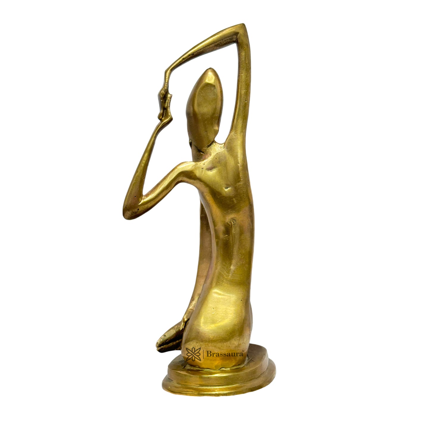 Brass Lady Statue for Home and Decor Weight 2.2 Kg Height 30 cm