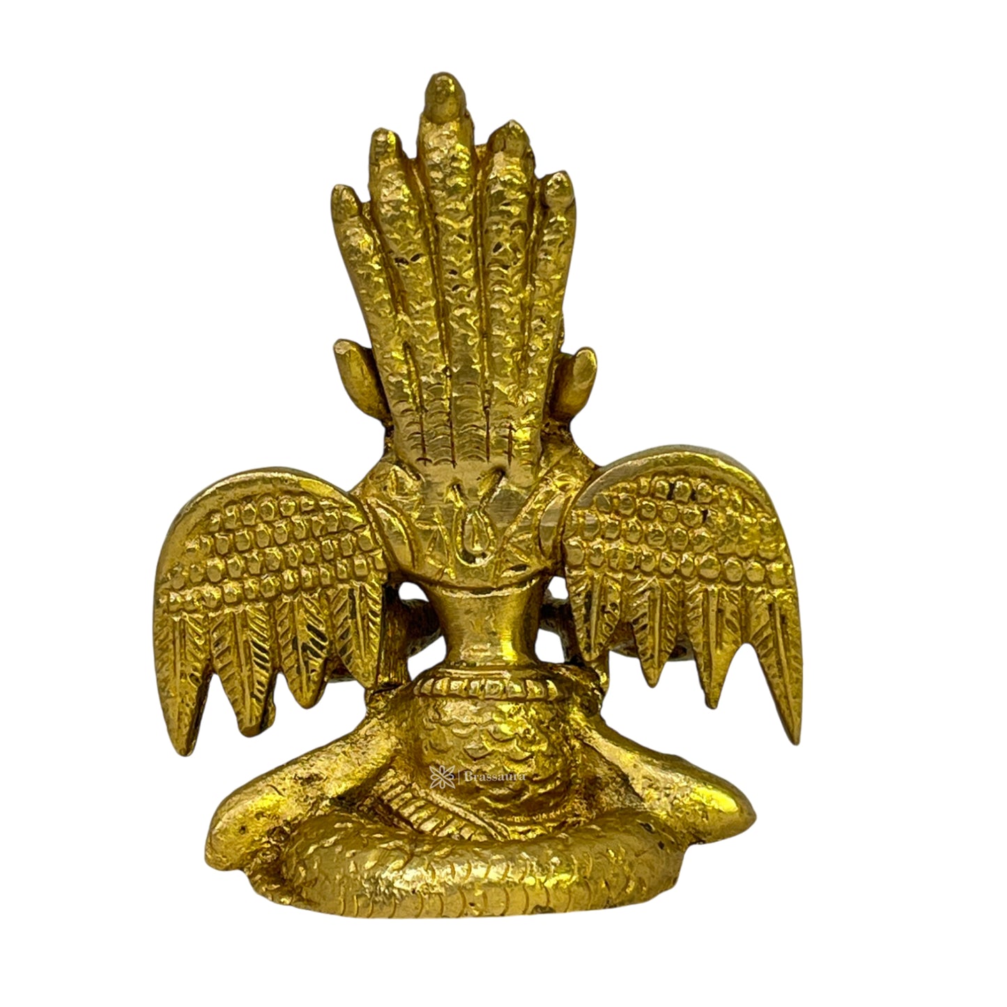 Brass Naag Kaniya Idol for Car Dashboard Weight .500 Kg Height 11 cm