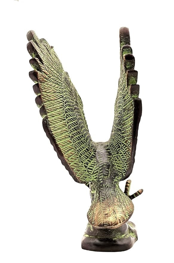 Brass Garud Eagle Statue For Home Decor Weight .7 Kg And Height 18 Cm