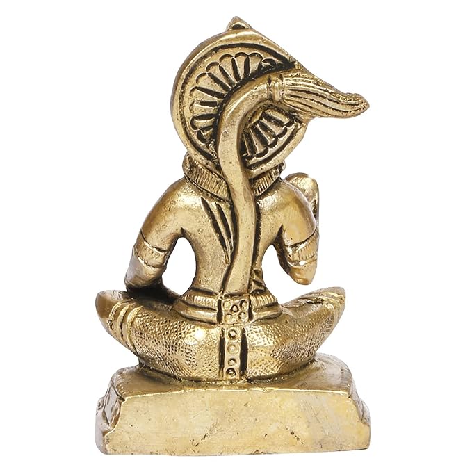 Brassaura™ Brass Hanuman Murti for Home Temple – Height 4.4 Inches & Weight 0.25 Kgs