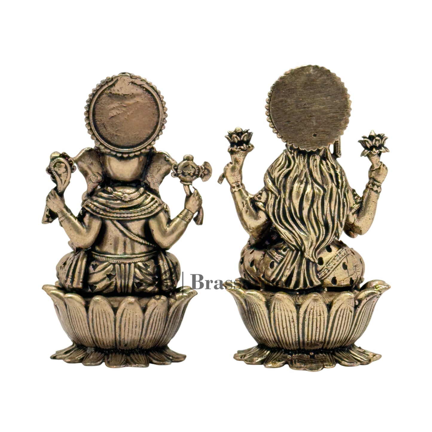 Brass Super Fine Lakshmi Ganesh Weight 0.100 kg & Height 2.5 Inch