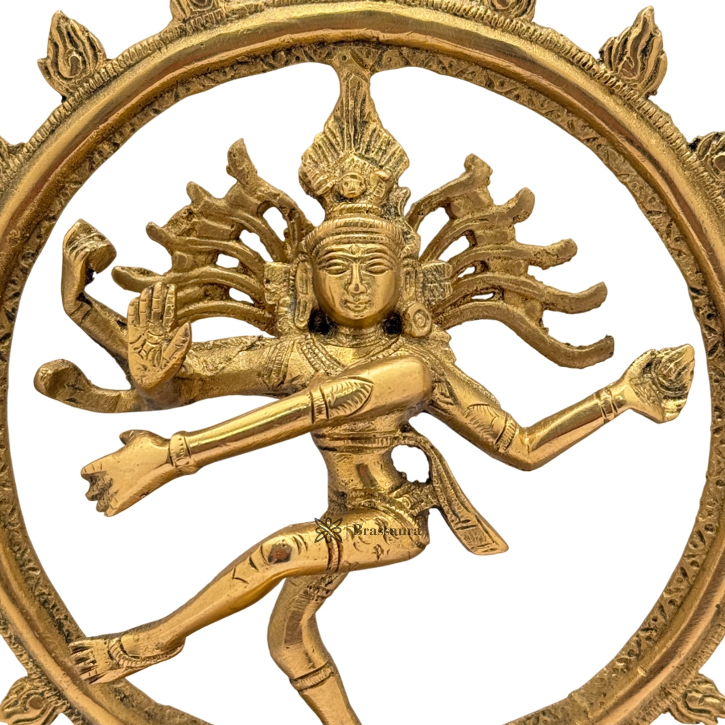 Brass Dancing Natraj Statue Weight 1.7 Kg And Height 9.5 Inch