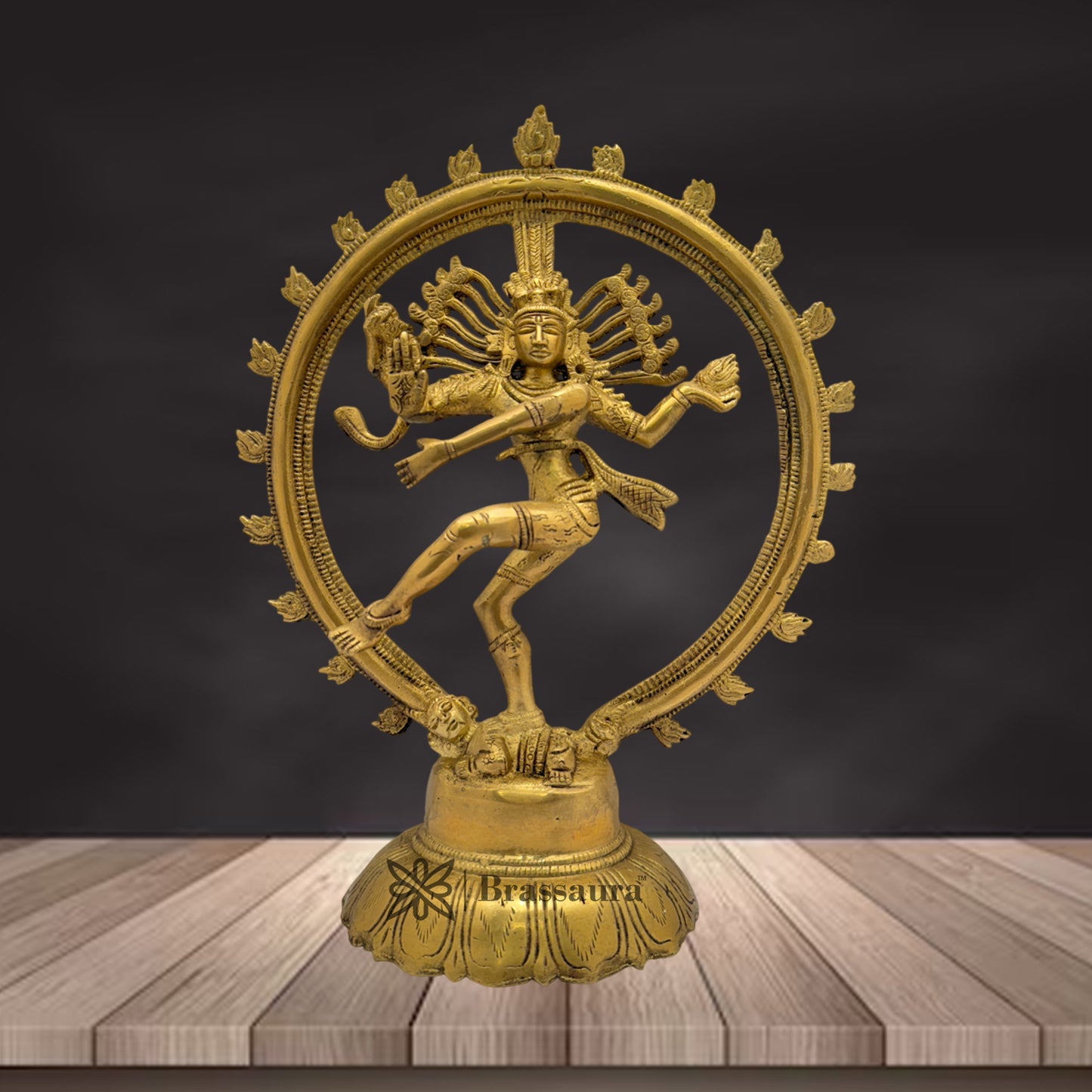 Brass Dancing Natraj Statue Weight 2.2 Kg And Height 11.5 Inch