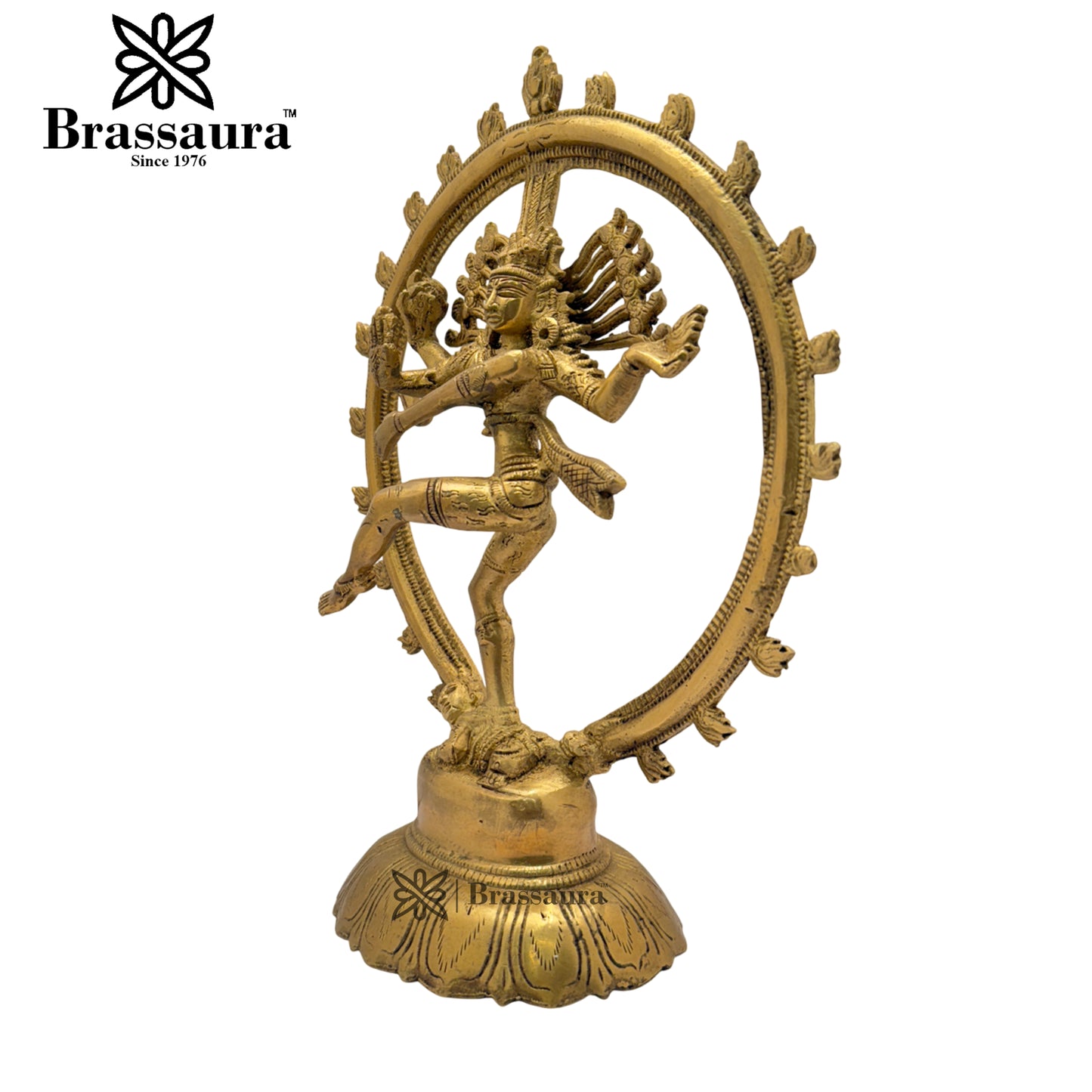 Brass Dancing Natraj Statue Weight 2.2 Kg And Height 11.5 Inch