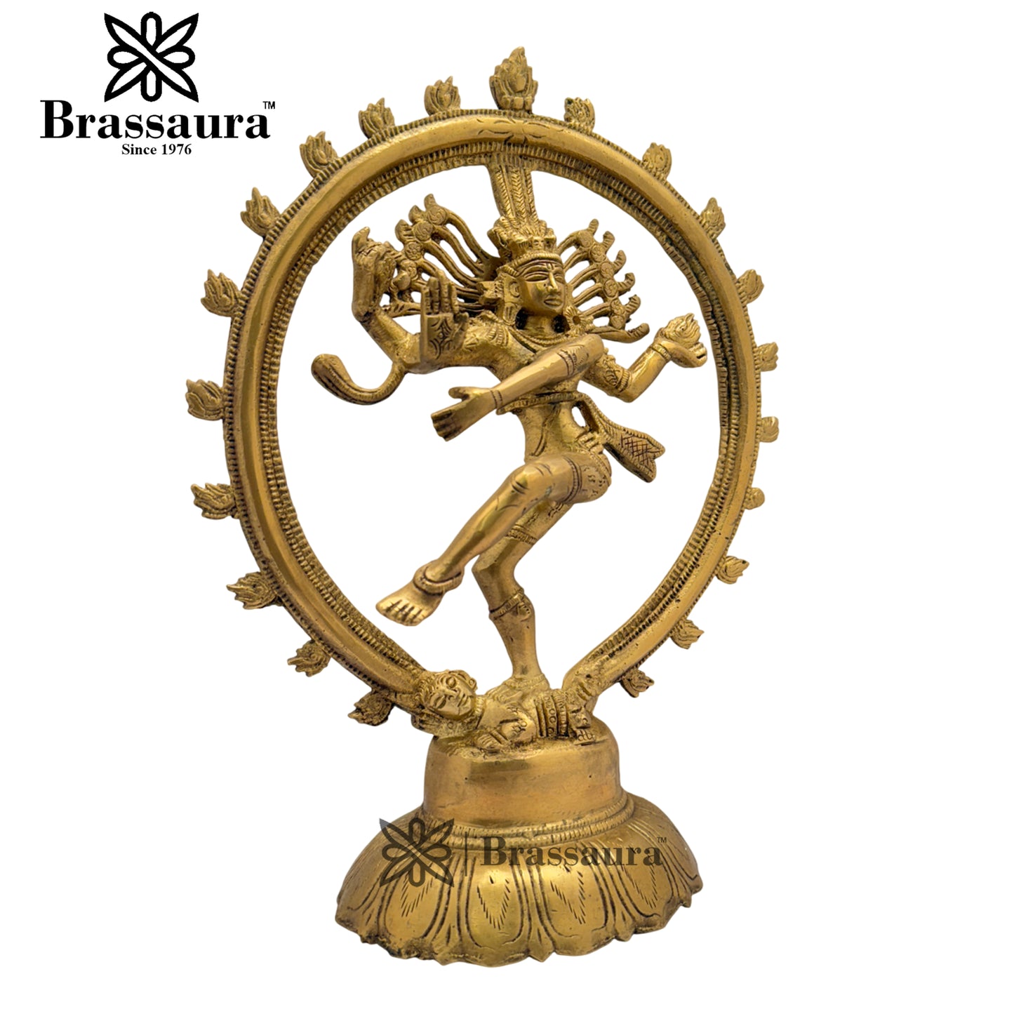 Brass Dancing Natraj Statue Weight 2.2 Kg And Height 11.5 Inch