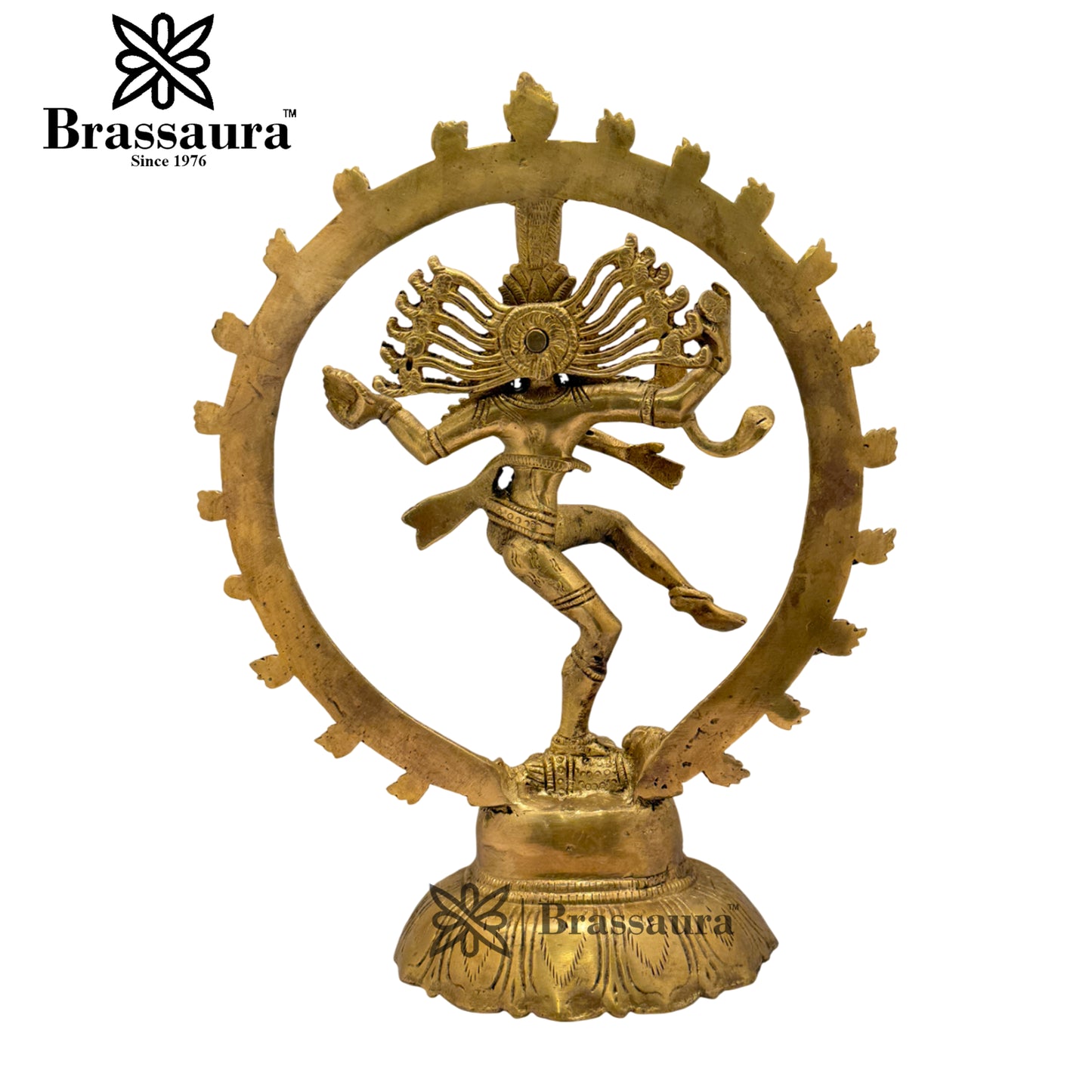 Brass Dancing Natraj Statue Weight 2.2 Kg And Height 11.5 Inch